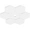 Ekena Millwork Daisy Architectural Grade PVC Ceiling Medallion, 38"OD x 3"ID x 13 1/4"C x 1"P, One-Piece CMP38DY-03000 - alternate 4